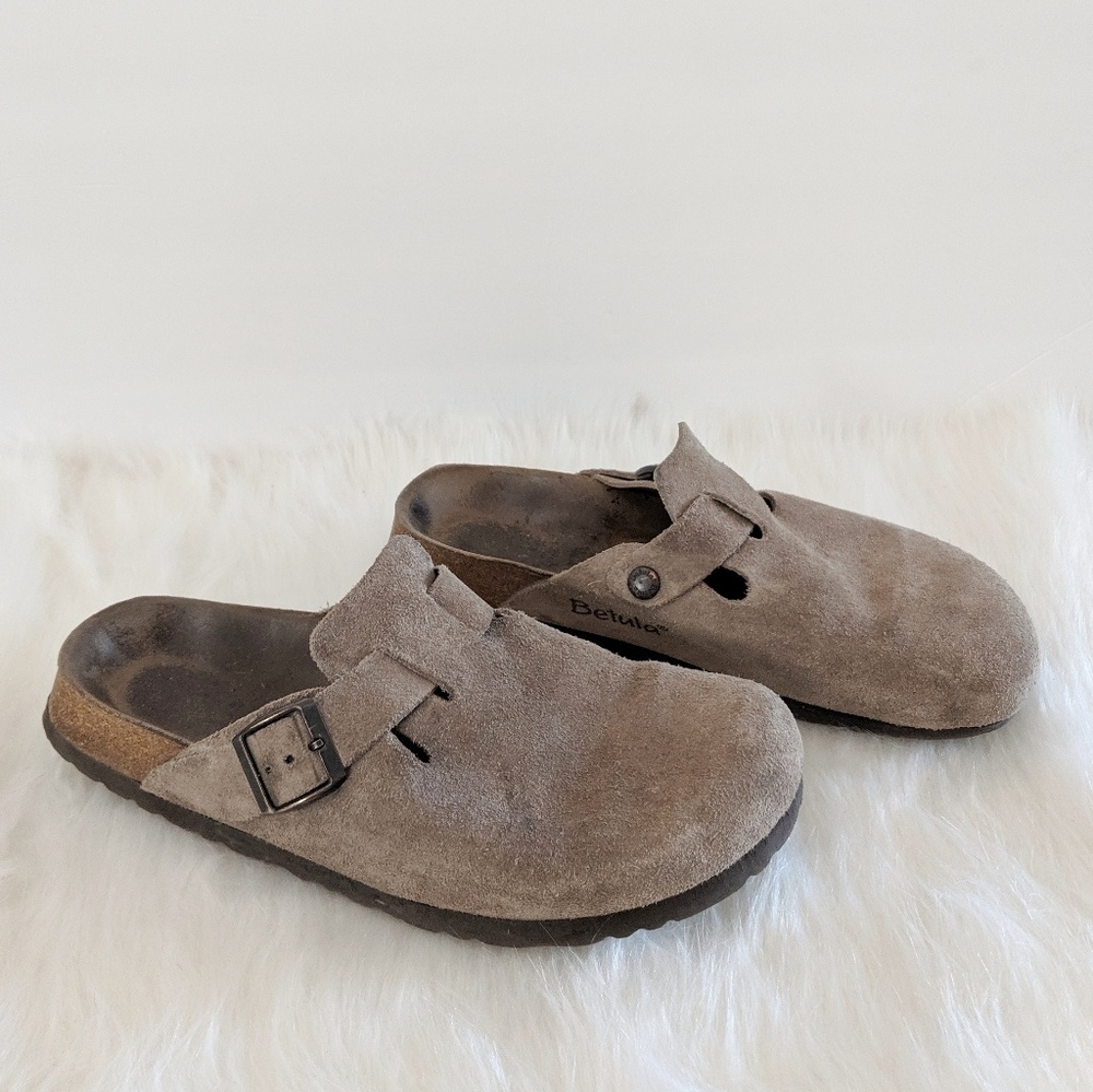 Birkenstock Betula Boston Suede Clogs